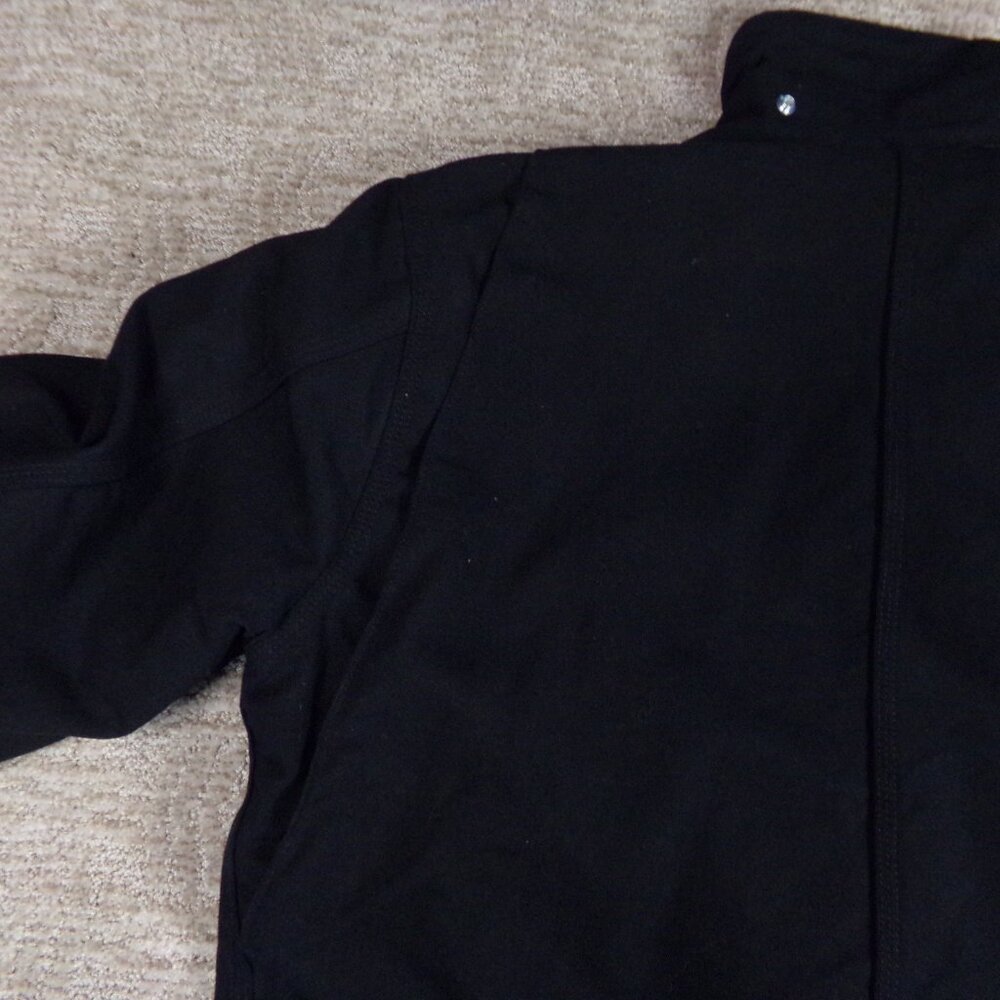 Men's Carhartt Coat Jacket Black B L Large Button Collar 103825 Blanket Lining - Picture 16 of 16